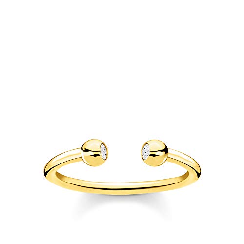 THOMAS SABO Damen Ring 925 Sterlingsilber, 750 Gelbgold Vergoldung TR2319-414-14 von THOMAS SABO
