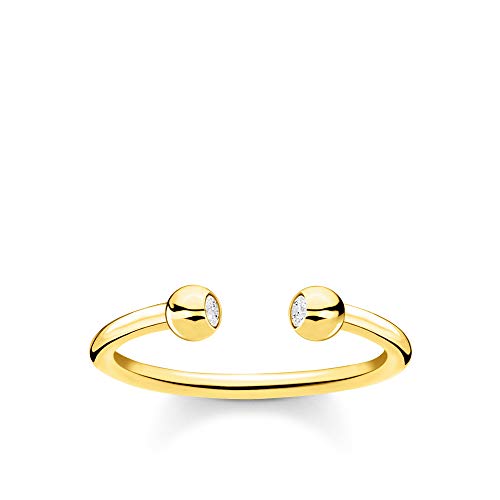 Thomas Sabo Damen Ring 925 Sterlingsilber, 750 Gelbgold Vergoldung TR2319-414-14 von THOMAS SABO