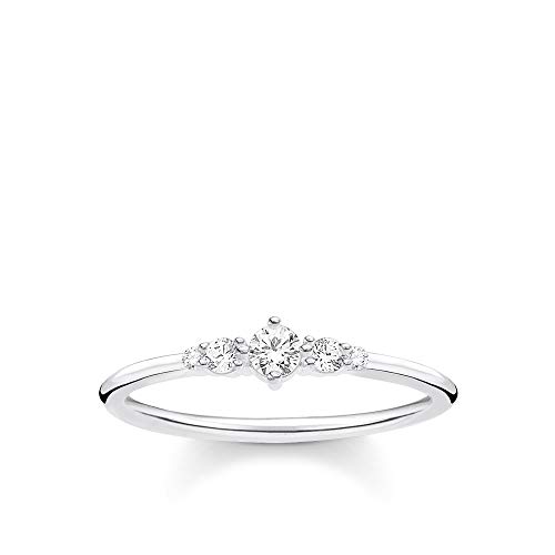 Thomas Sabo Damen-Ring 925 Sterling Silber TR2324-051-14, 56, Silber, Zirkonia von THOMAS SABO