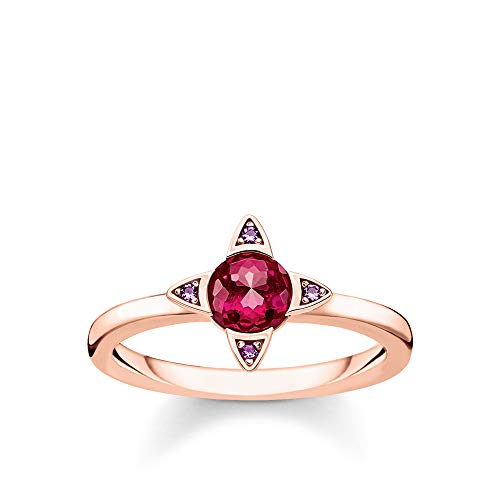 Thomas Sabo Damen-Ring Farbige Steine rosé 925 Sterlingsilber roségold vergoldet TR2263-540-10-54 von THOMAS SABO