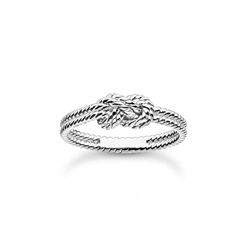 THOMAS SABO Damen Ring Seil mit Knoten Silber 925 Sterlingsilber TR2399-001-21 von THOMAS SABO