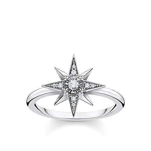 Thomas Sabo Damen Ring Stern Silber 925 Sterlingsilber, Geschwärzt TR2299-643-14 Thomas Sabo Damen Ring Stern Silber 925 Sterlingsilber, Geschwärzt TR2299-643-14 von THOMAS SABO