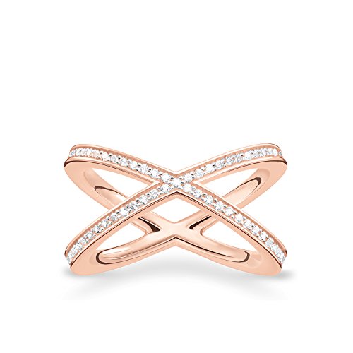 THOMAS SABO Damen Ring 925Er Sterlingsilber; 750Er Roségold Vergoldung TR2138-416-14 von THOMAS SABO