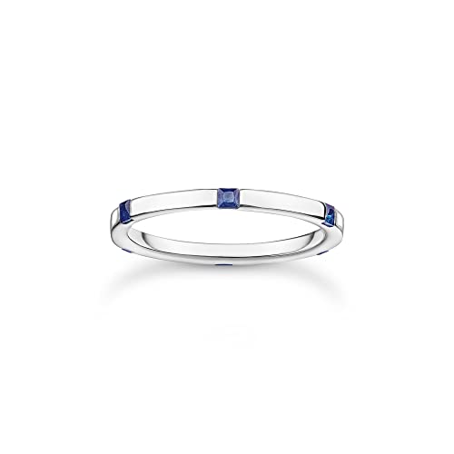 THOMAS SABO Ring mit blauen Steinen 925 Sterling Silber TR2396-699-32-56 von THOMAS SABO