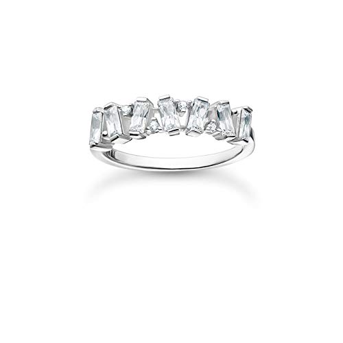 THOMAS SABO Damen Ring weiße Steine Silber 925 Sterlingsilber TR2346-051-14 von THOMAS SABO