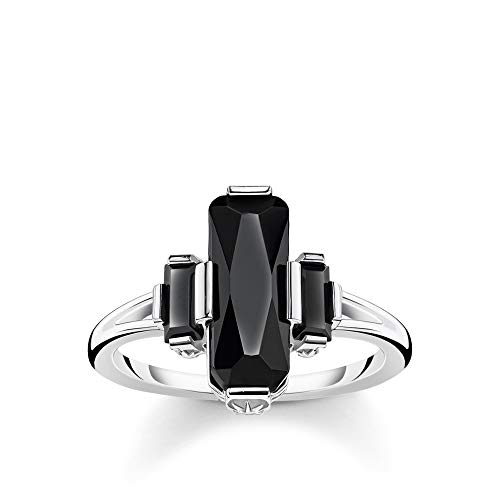 Thomas Sabo Damen-Ring Schwarze Steine 925 Sterlingsilber TR2267-641-11-52 von THOMAS SABO