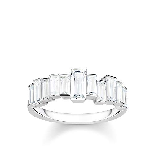 Thomas Sabo Damen-Ring Weiße Steine Baguette-Schliff 925 Sterlingsilber TR2269-051-14-54 von THOMAS SABO
