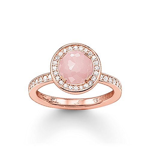 THOMAS SABO Damen Solitärring Light of Luna Rosa 925Er Sterlingsilber; 750Er Roségold Vergoldung TR1971-417-9 von THOMAS SABO