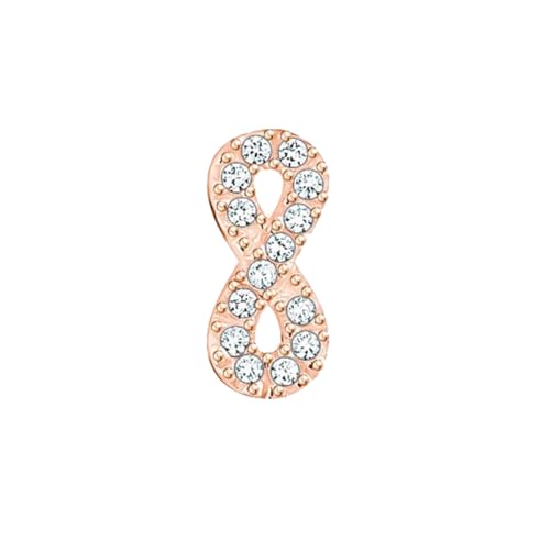 Thomas Sabo Einzel Ohrstecker Infinity mit weißen Steinen vergoldetes Silber H2216-416-14 von THOMAS SABO