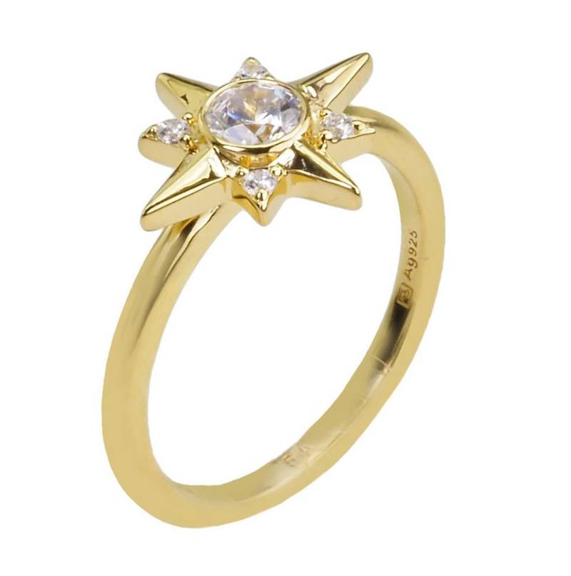 THOMAS SABO Fingerring Damen 925 Silber goldfarben TR2252-414-14-54 von THOMAS SABO