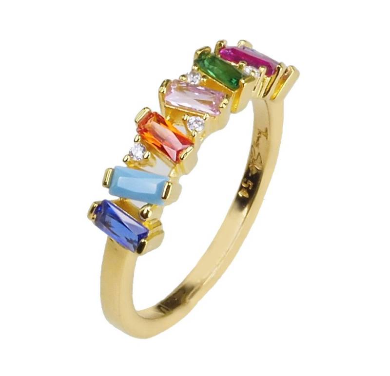 THOMAS SABO Fingerring Damen 925 Silber goldfarben TR2346-488-7-54 Ringgröße 54 von THOMAS SABO