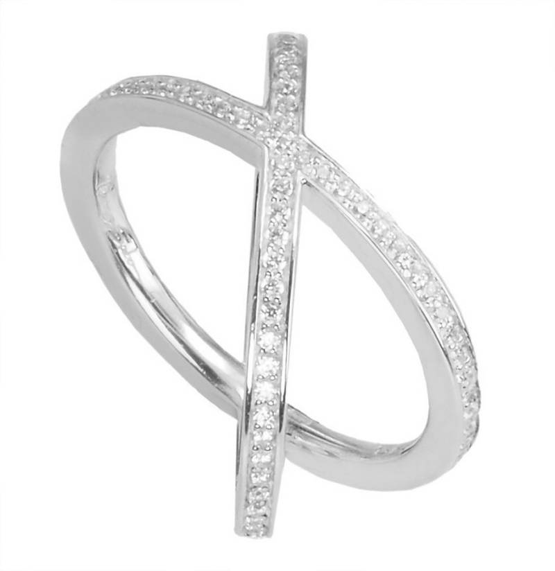 THOMAS SABO Fingerring TR2138-051-14-54 925 Silber Damen Ring Größe 54 17,2 Ø von THOMAS SABO