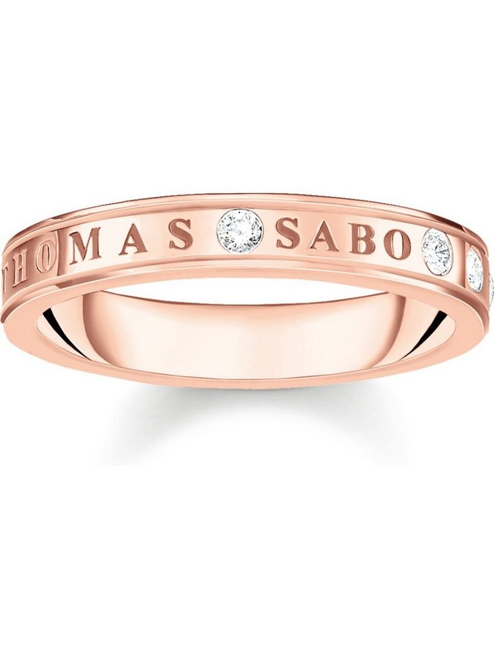 THOMAS SABO Fingerring Thomas Sabo Damen-Damenring 925er Silber Zirkonia, Zirkonia von THOMAS SABO