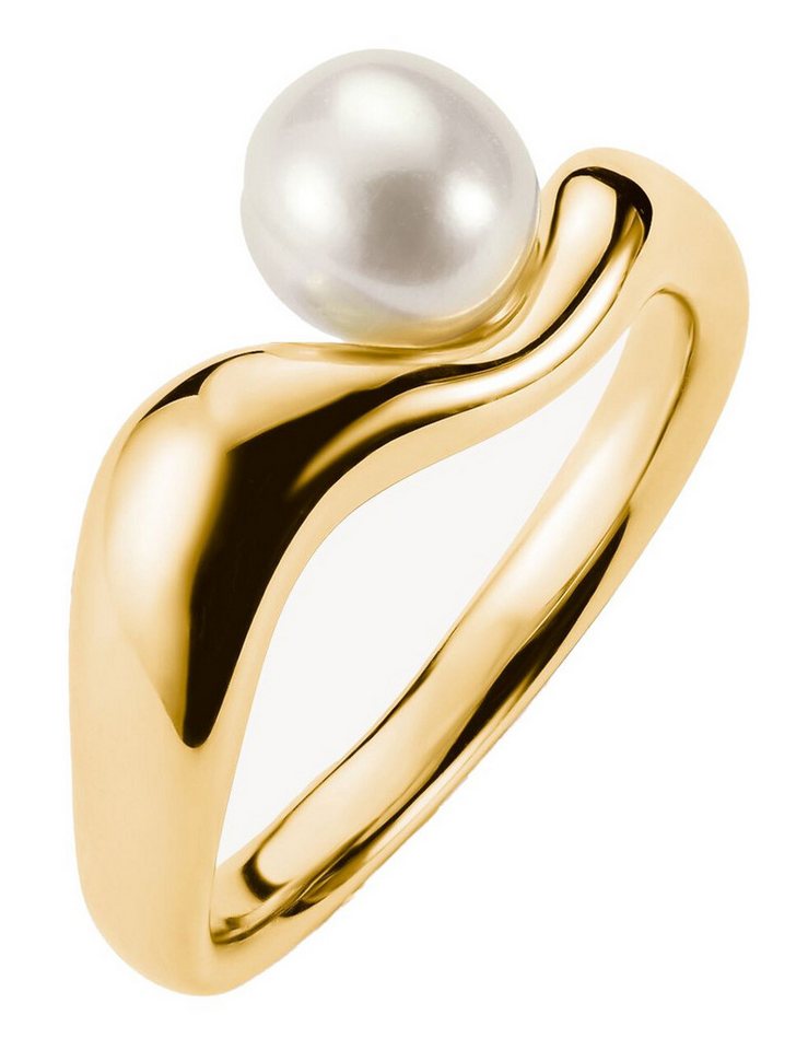 THOMAS SABO Fingerring Thomas Sabo TR2485-430-14-54 Ring mit Perle Natural Beauty Damen von THOMAS SABO