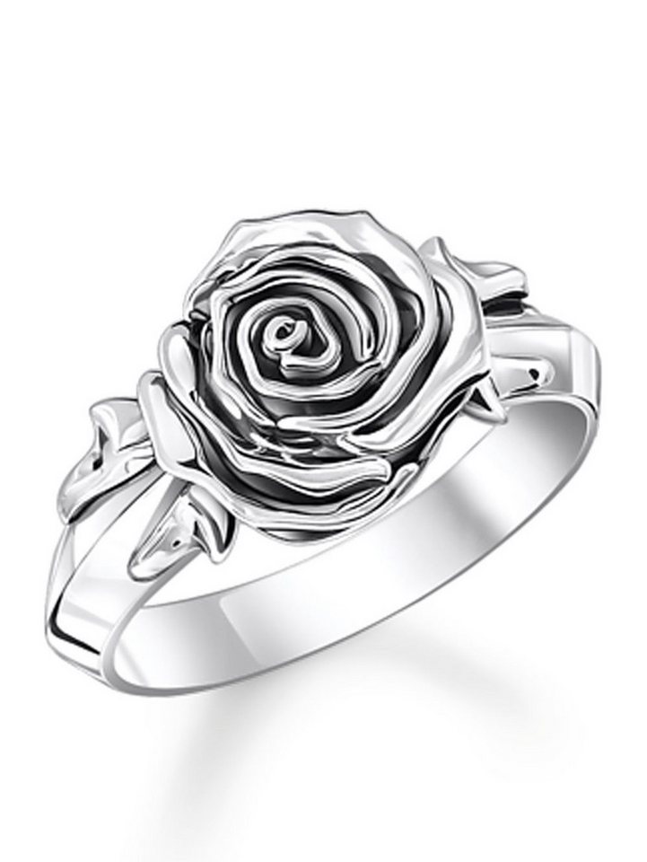 THOMAS SABO Fingerring Thomas Sabo TR2487-637-21-54 Ring midnight rose silber Damen THOMAS SABO Fingerring Thomas Sabo TR2487-637-21-54 Ring midnight rose silber Damen von THOMAS SABO