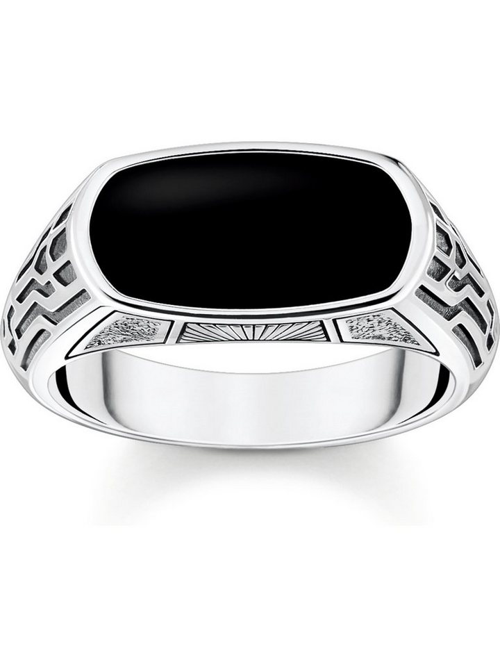 THOMAS SABO Fingerring Thomas Sabo Damenring, Onyx von THOMAS SABO