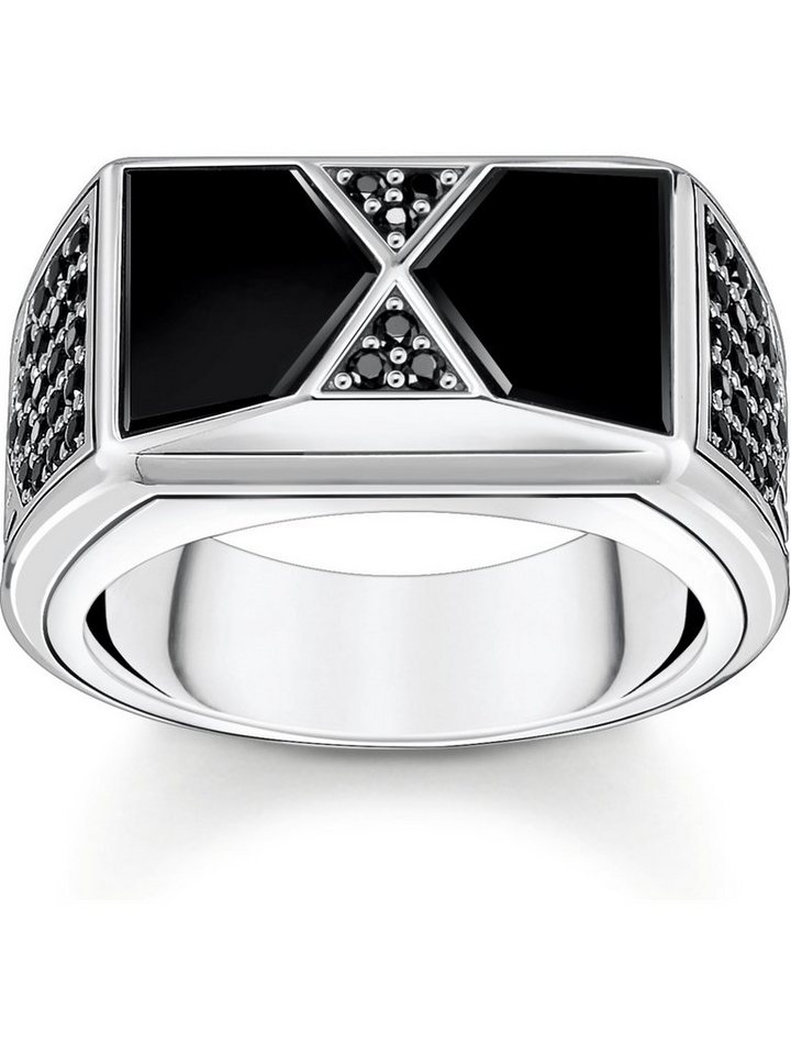 THOMAS SABO Fingerring Thomas Sabo Unisex-Damenring 925er Silber Zirkonia, Zirkonia von THOMAS SABO