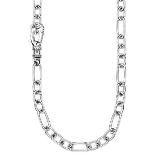 THOMAS SABO Glieder Halskette aus geschwärztem 925er Sterlingsilber, Länge: 70 cm, KE2083-637-21-L70 von THOMAS SABO