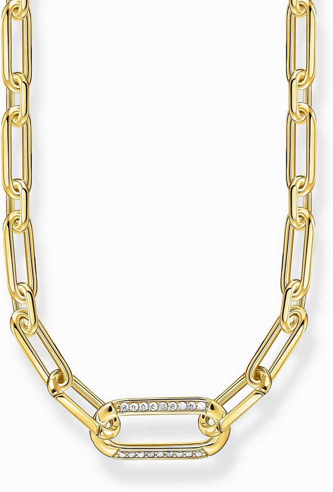 THOMAS SABO Gliederkette Collier Gliederkette mit steinbesetztem Ankerelement - Thomas Sabo Mod THOMAS SABO Gliederkette Collier Gliederkette mit steinbesetztem Ankerelement - Thomas Sabo Mod von THOMAS SABO