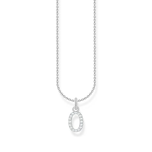 THOMAS SABO Halskette Buchstabe O 925 Sterling Silber mit Zirkonia KE2254-051-14 von THOMAS SABO