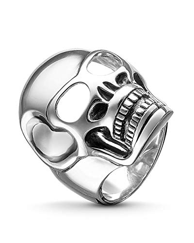 Thomas Sabo Herren-Ring Rebel at heart "Totenkopf" 925 Silber Gr. 62 (19.7) - TR1704-001-12-62 von THOMAS SABO