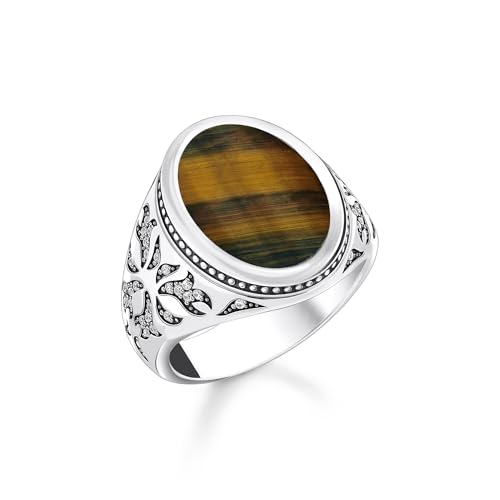 THOMAS SABO Herren-Siegelring mit goldblauem Tigerauge Silber TR2454-950-1-62 Ringgröße 62/19,7 THOMAS SABO Herren-Siegelring mit goldblauem Tigerauge Silber TR2454-950-1-62 Ringgröße 62/19,7 von THOMAS SABO