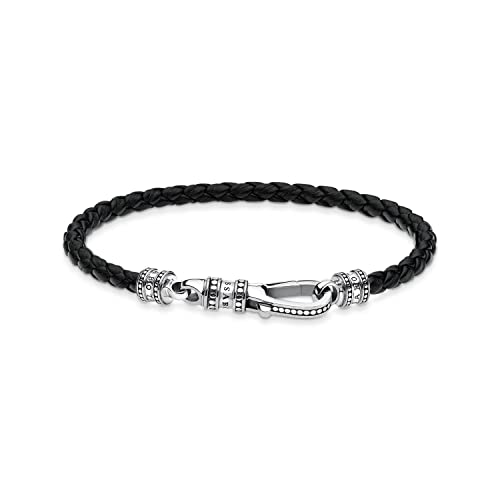 Thomas Sabo Unisex-Lederarmband Karabiner 925 Sterlingsilber A1931-682-11-L15 von THOMAS SABO