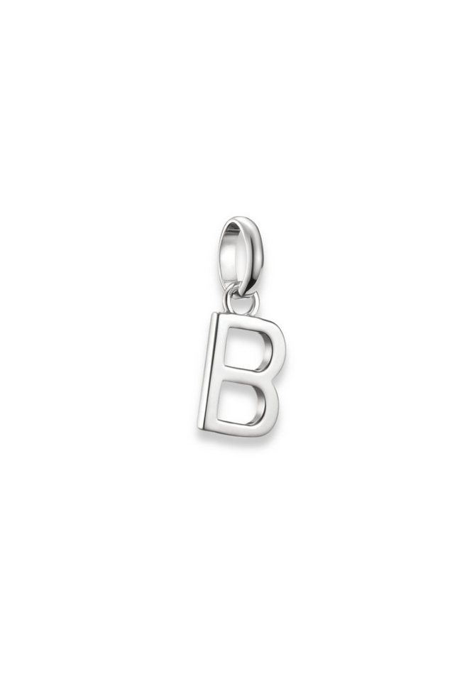 THOMAS SABO Kette mit Anhänger Charm-Anhänger Buchstabe B Connect Silber (Set) von THOMAS SABO