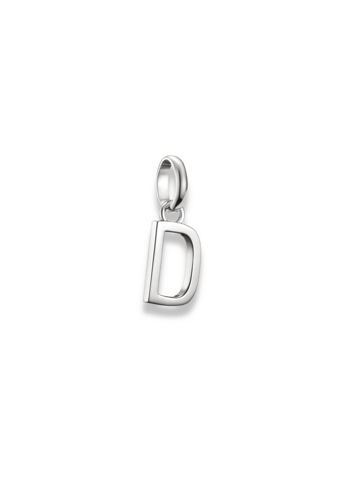 THOMAS SABO Kette mit Anhänger Charm-Anhänger Buchstabe D Connect Silber (Set) von THOMAS SABO