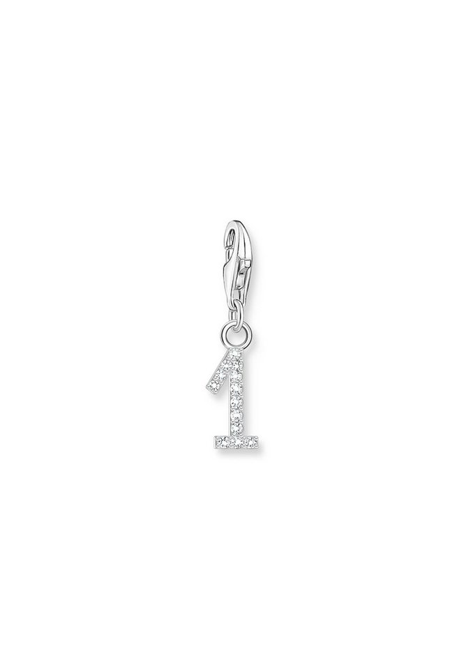 THOMAS SABO Kette mit Anhänger Charm-Anhänger Nummer "1" Zirkonia (Set) von THOMAS SABO
