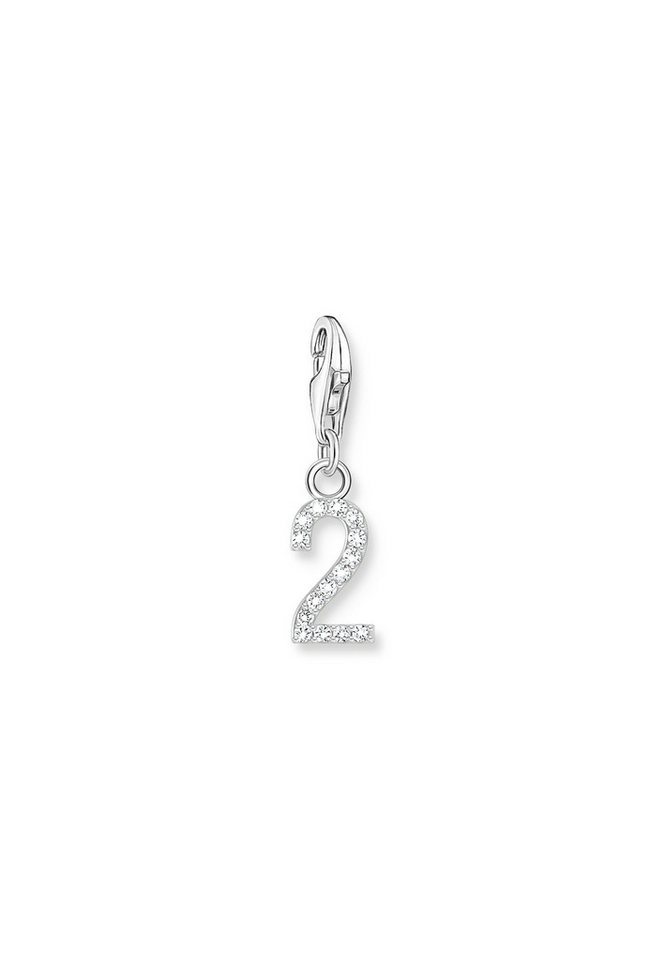 THOMAS SABO Kette mit Anhänger Charm-Anhänger Nummer "2" Zirkonia (Set) von THOMAS SABO