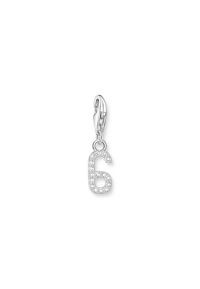 THOMAS SABO Kette mit Anhänger Charm-Anhänger Nummer "6" Zirkonia (Set) von THOMAS SABO