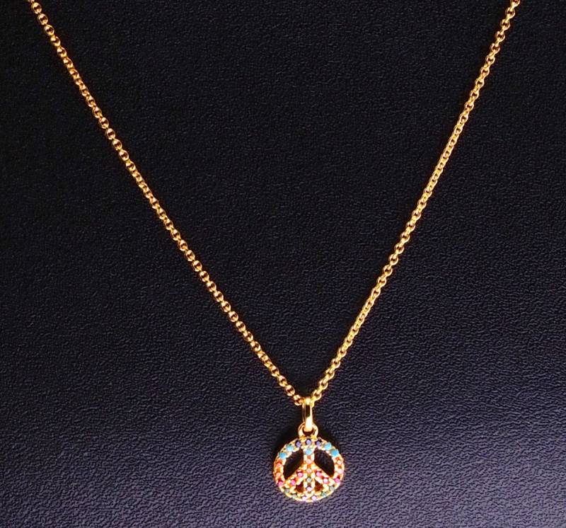 THOMAS SABO Kette mit Anhänger Damen 925 Silber goldfarben KE2175-488-7-L45V von THOMAS SABO