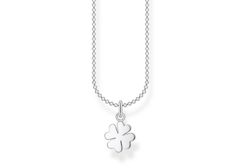 THOMAS SABO Kette mit Anhänger KE2037-001-21 Halskette mit Anhänger Kleeblatt Silber 45 cm von THOMAS SABO