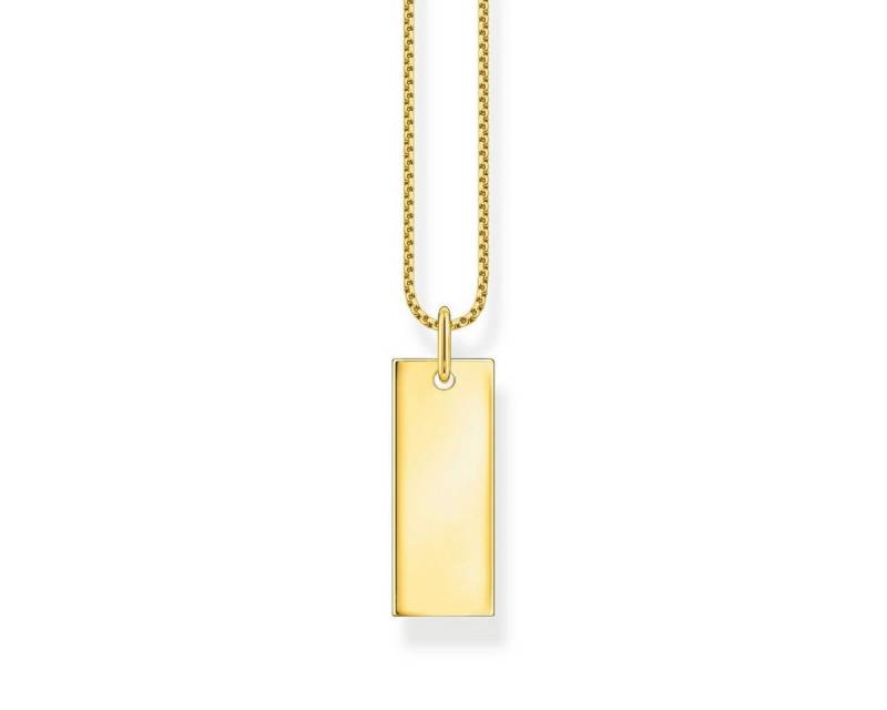 THOMAS SABO Kette mit Anhänger KE2141-413-39 Halskette mit Anhänger Damen Gravur Tag Silber Gold THOMAS SABO Kette mit Anhänger KE2141-413-39 Halskette mit Anhänger Damen Gravur Tag Silber Gold von THOMAS SABO