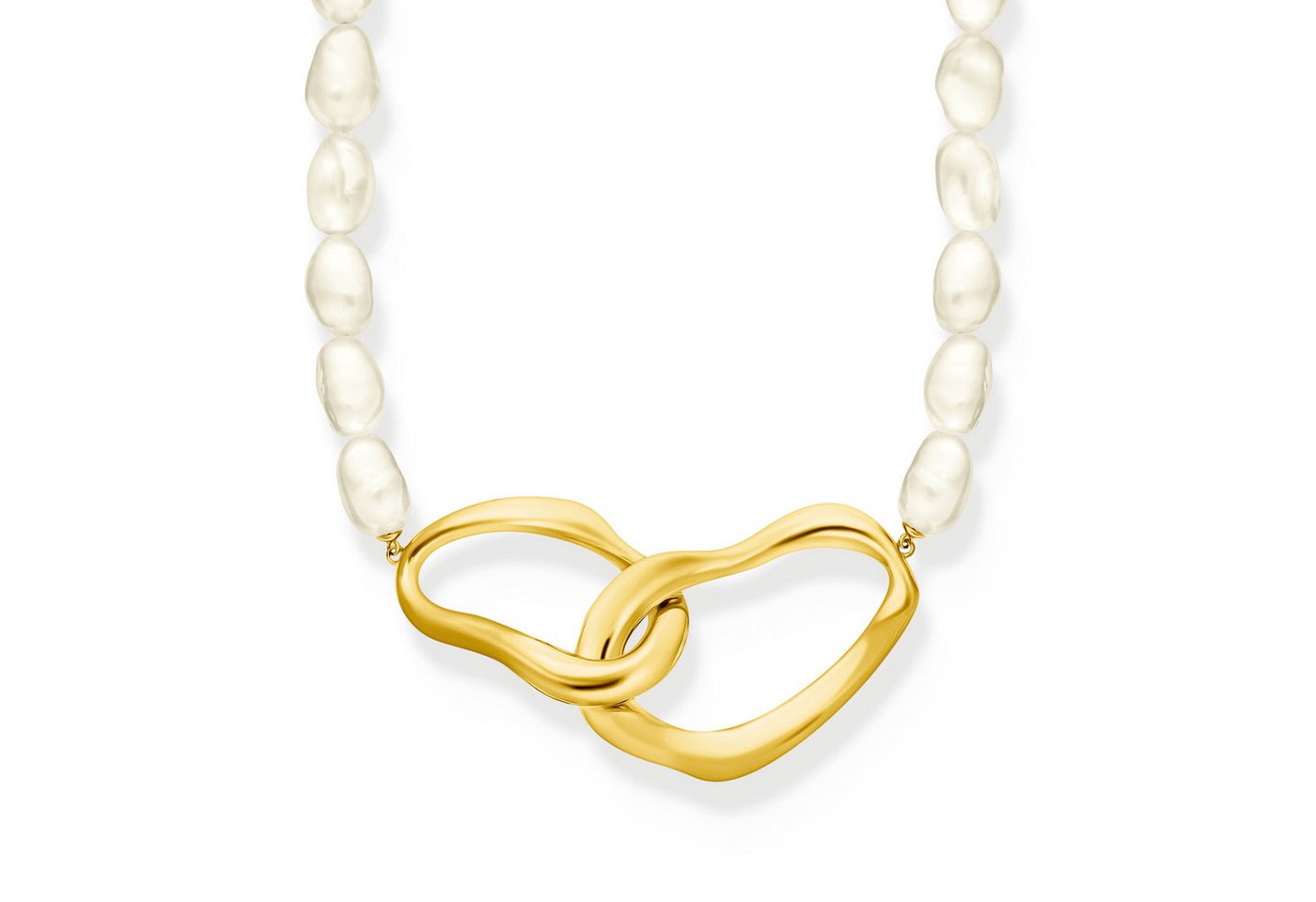THOMAS SABO Kette mit Anhänger Natural Beauty Kette mit organisch geformtem Anhänger, Bold Elegance, mit Süßwasserzuchtperle THOMAS SABO Kette mit Anhänger Natural Beauty Kette mit organisch geformtem Anhänger, Bold Elegance, mit Süßwasserzuchtperle von THOMAS SABO