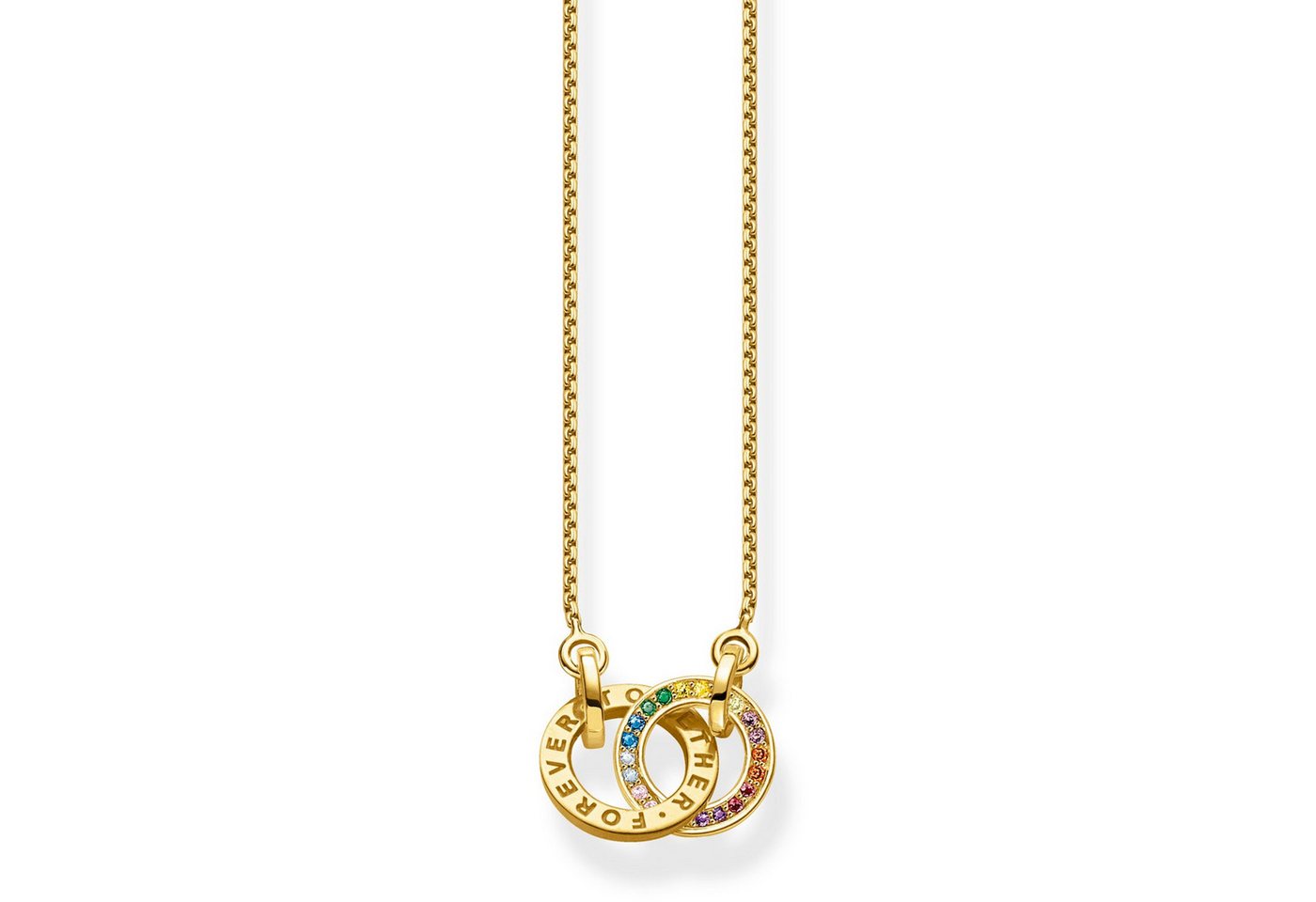 THOMAS SABO Kette mit Anhänger Together Goldfarben Bunt THOMAS SABO Kette mit Anhänger Together Goldfarben Bunt von THOMAS SABO