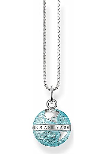 Thomas Sabo SCKE150240 Kette Anhänger Weltkugel Sterling-Silber 42,0 cm von THOMAS SABO