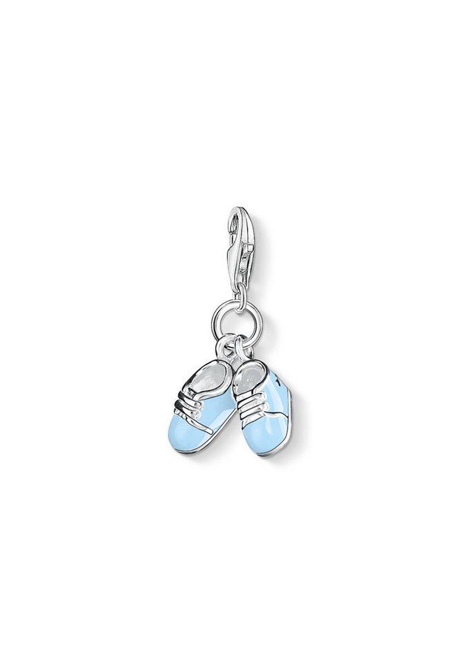 THOMAS SABO Kettenanhänger Charm Blau Babyschuhe (Set) von THOMAS SABO