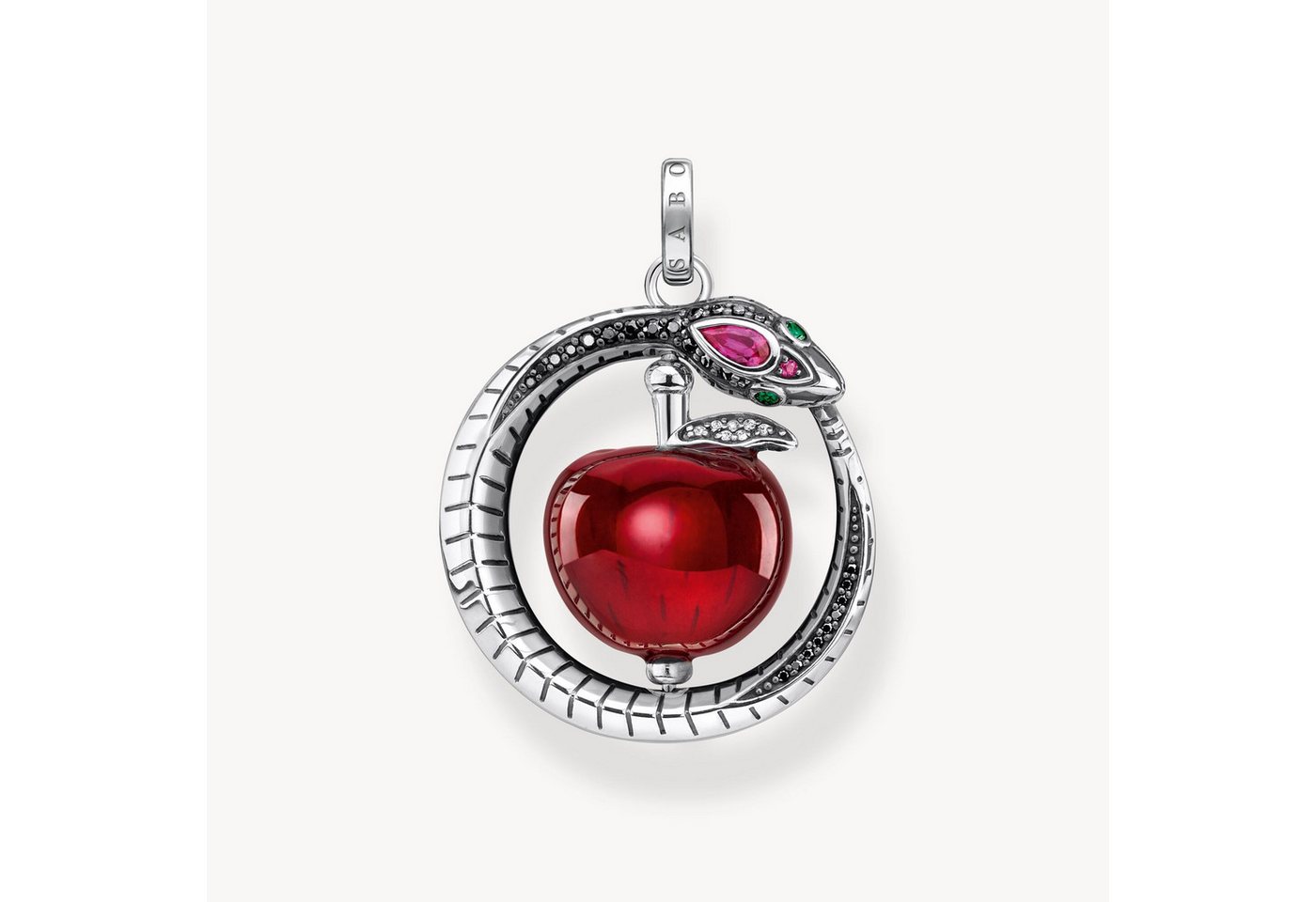 THOMAS SABO Kettenanhänger THOMAS SABO Anhänger Apfel mit Schlange silber von THOMAS SABO