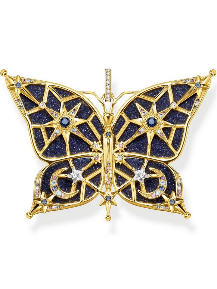 THOMAS SABO Kettenanhänger Thomas Sabo Charm Anhänger Schmetterling PE925-963-7 von THOMAS SABO