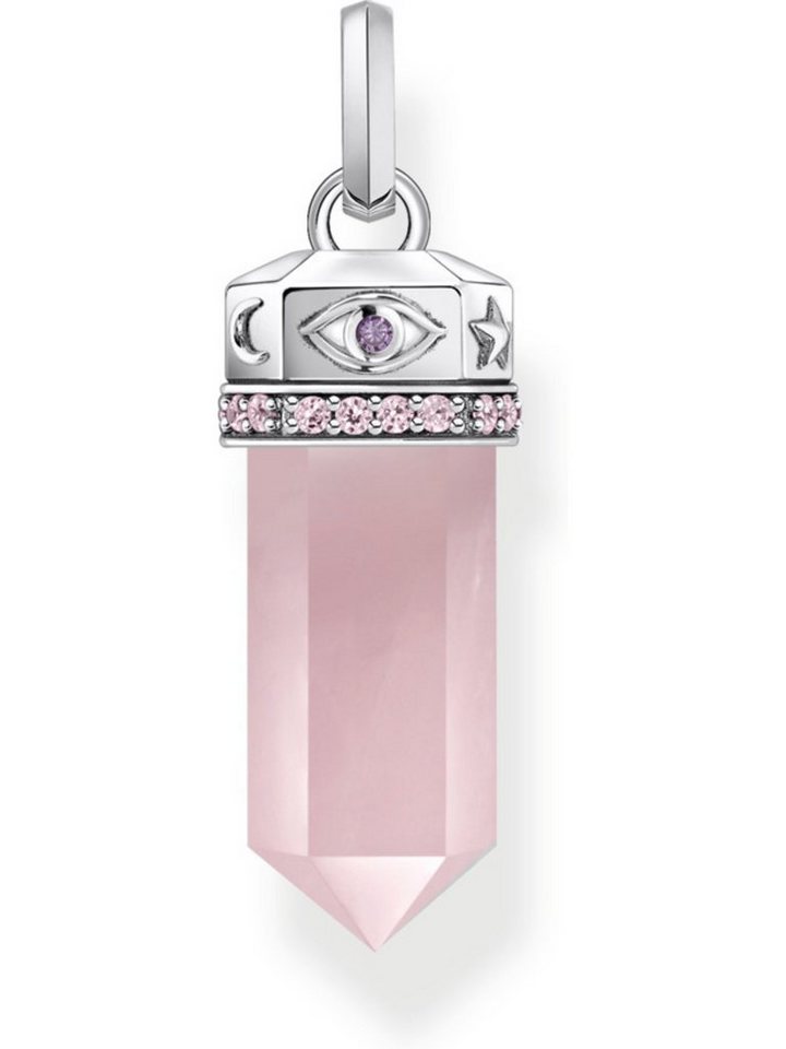 THOMAS SABO Kettenanhänger Thomas Sabo Damen-Anhänger 925er Silber Rosenquarz von THOMAS SABO