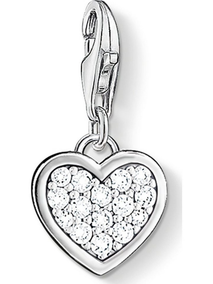 THOMAS SABO Kettenanhänger Thomas Sabo Damen-Charm 925er Silber 15 Zirkonia von THOMAS SABO