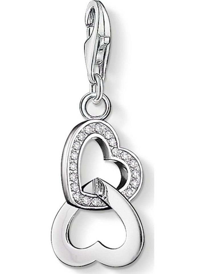THOMAS SABO Kettenanhänger Thomas Sabo Damen-Charm 925er Silber 22 Zirkonia von THOMAS SABO