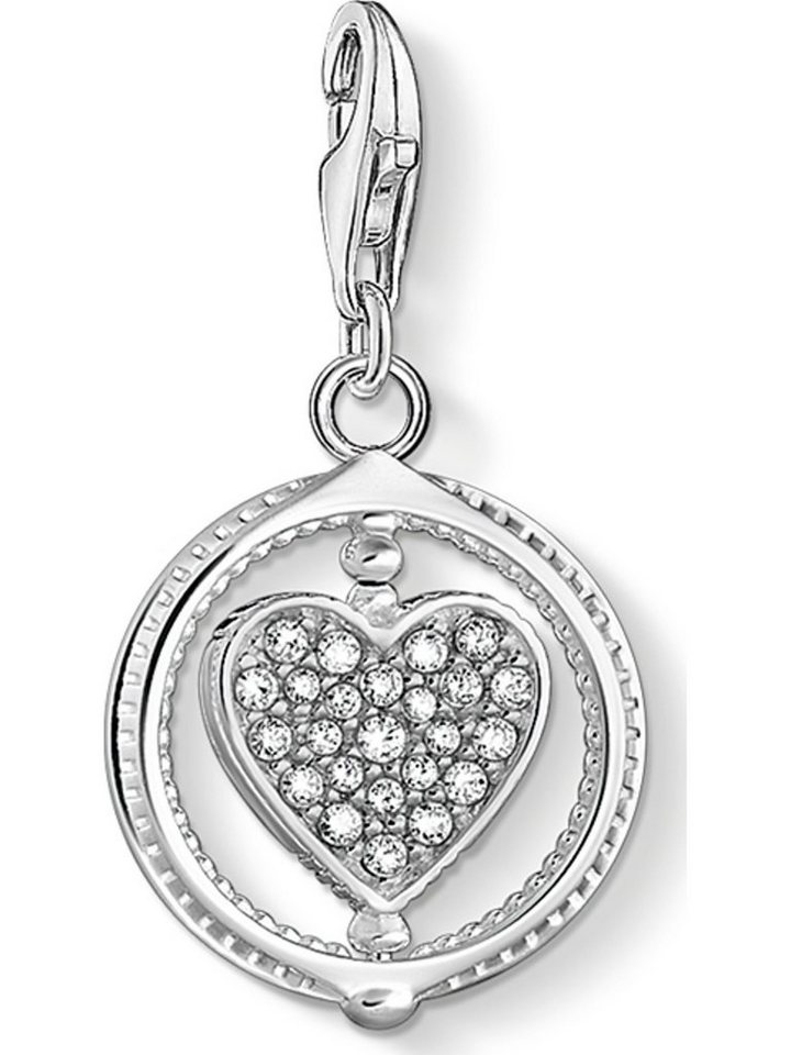THOMAS SABO Kettenanhänger Thomas Sabo Damen-Charm 925er Silber 24 Zirkonia von THOMAS SABO