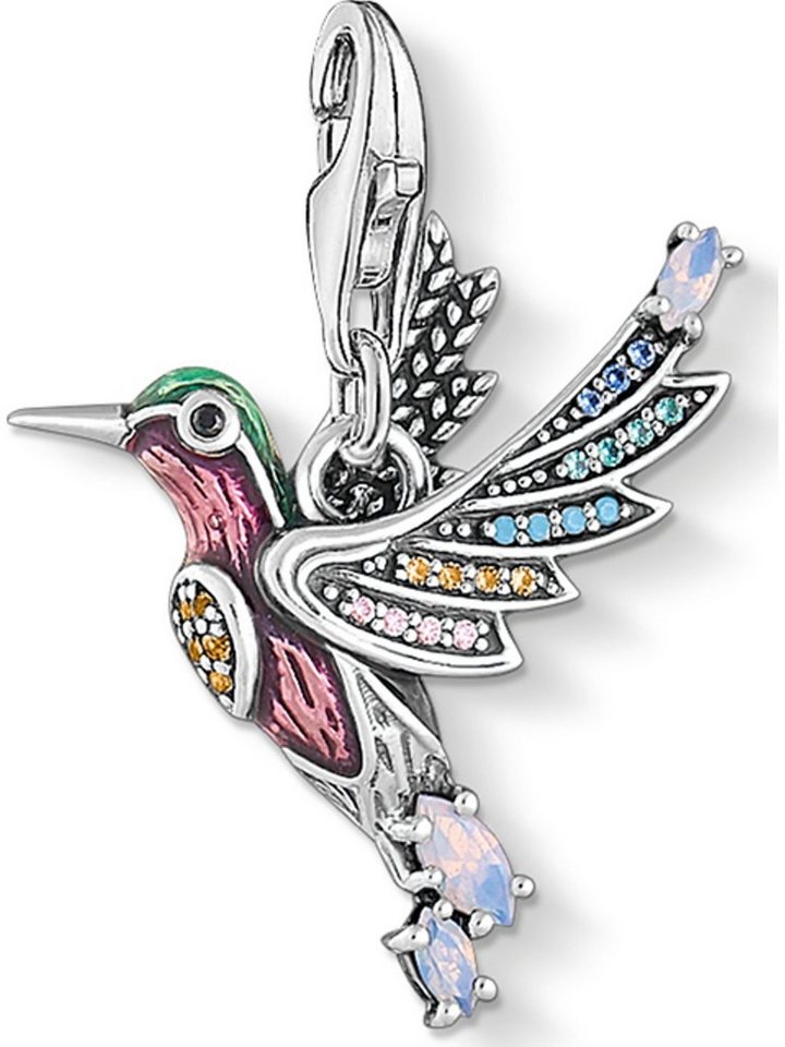 THOMAS SABO Kettenanhänger Thomas Sabo Damen-Charm 925er Silber 3 Glasstein von THOMAS SABO