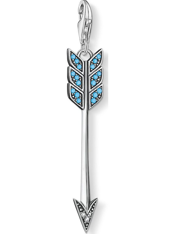 THOMAS SABO Kettenanhänger Thomas Sabo Damen-Charm 925er Silber Farbstein THOMAS SABO Kettenanhänger Thomas Sabo Damen-Charm 925er Silber Farbstein von THOMAS SABO