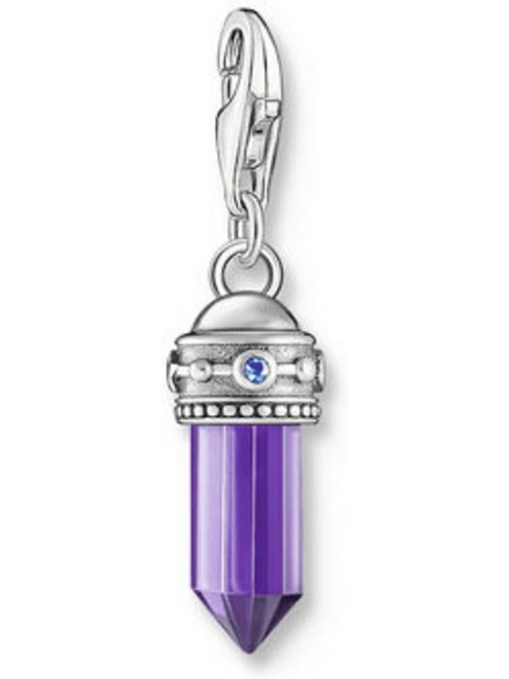 THOMAS SABO Kettenanhänger Thomas Sabo Damen-Charm 925er Silber Glasstein von THOMAS SABO