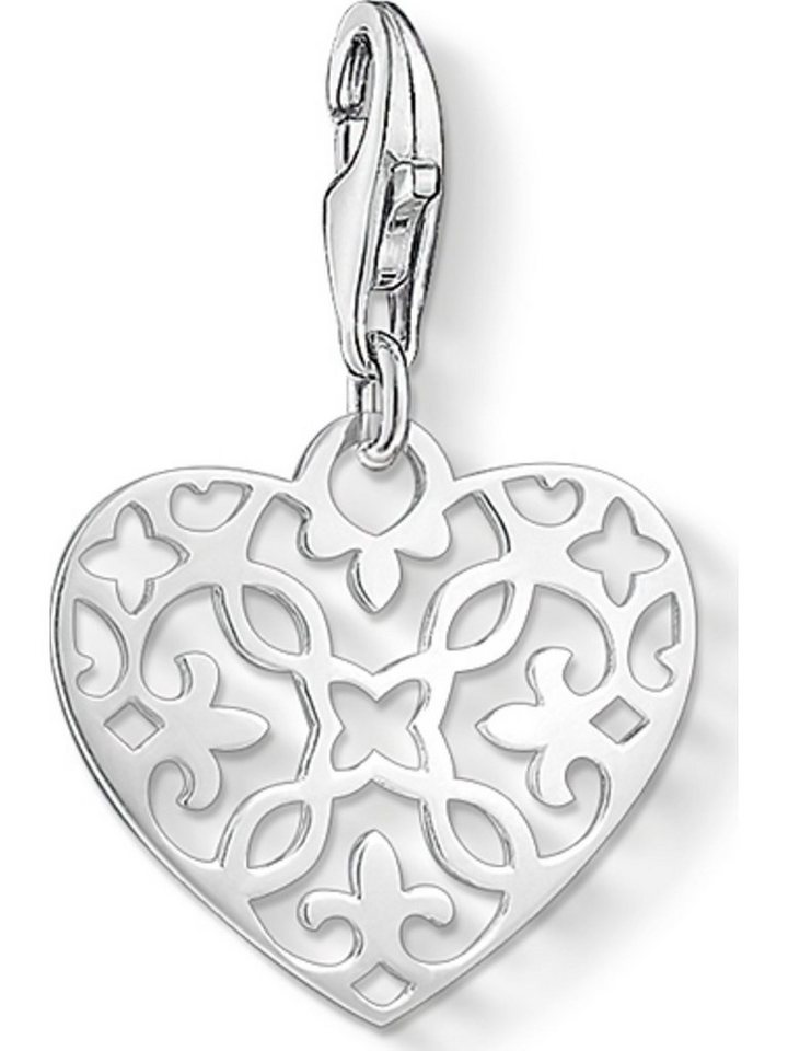 THOMAS SABO Kettenanhänger Thomas Sabo Damen-Charm 925er Silber Herz von THOMAS SABO