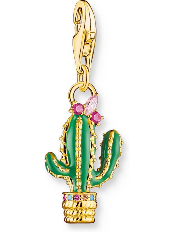 THOMAS SABO Kettenanhänger Thomas Sabo Damen-Charm 925er Silber Korund von THOMAS SABO